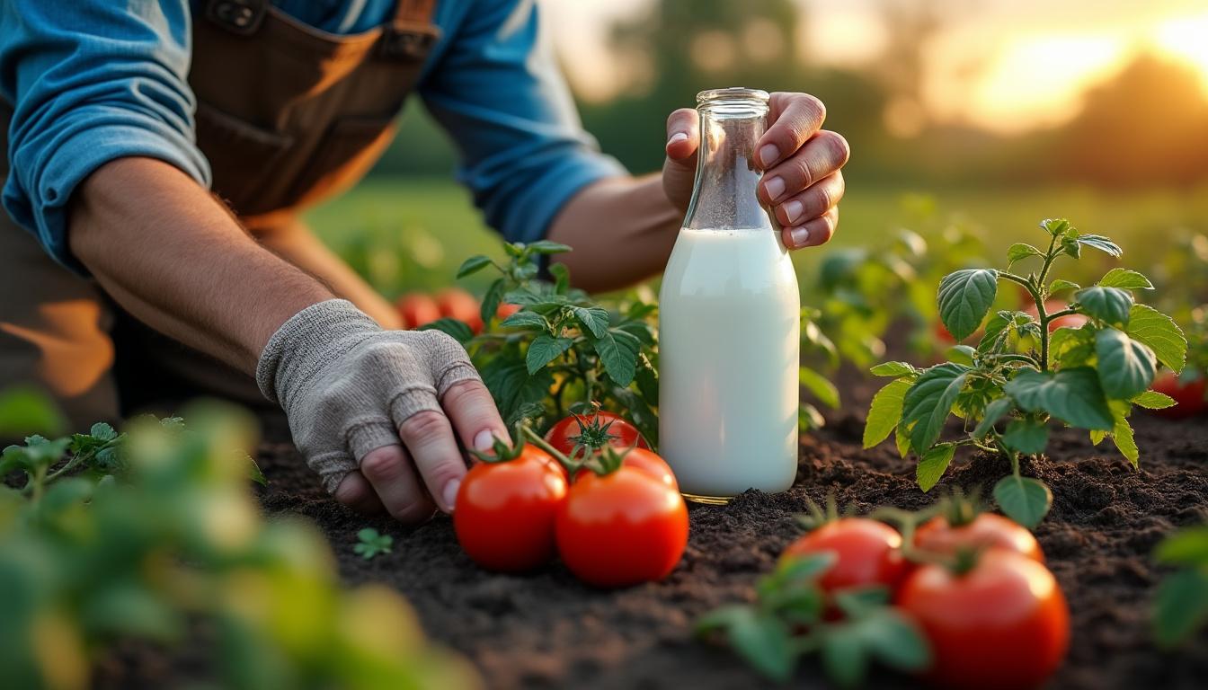 découvrez quand et comment utiliser du lait au pied des tomates pour prévenir les maladies, renforcer leur santé et obtenir une belle récolte naturellement.