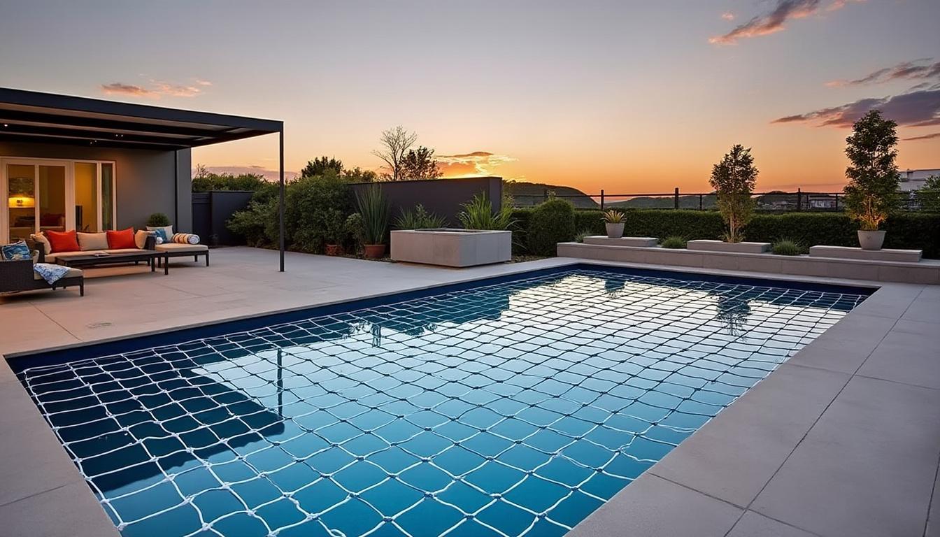 assurez la sécurité de votre piscine avec nos filets de protection robustes et fiables, conçus pour prévenir les accidents et protéger votre espace aquatique.