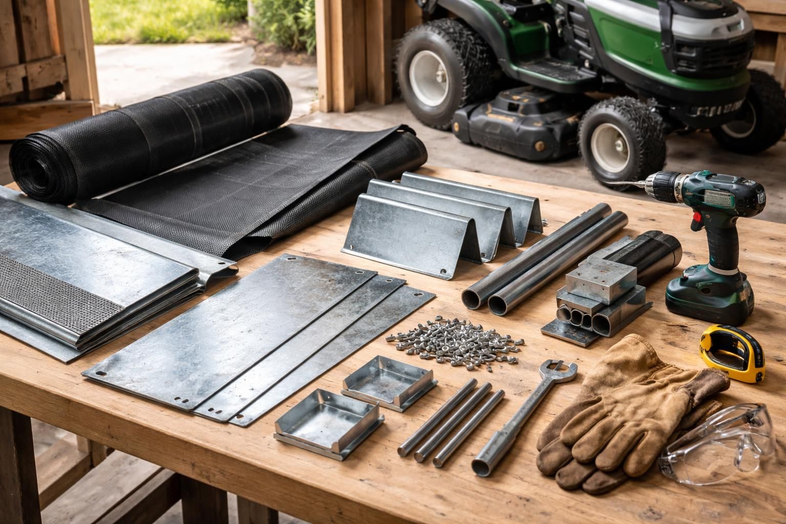 découvrez comment fabriquer un bac de ramassage pour votre tracteur tondeuse avec les matériaux et outils essentiels, pour un jardin propre et bien entretenu.