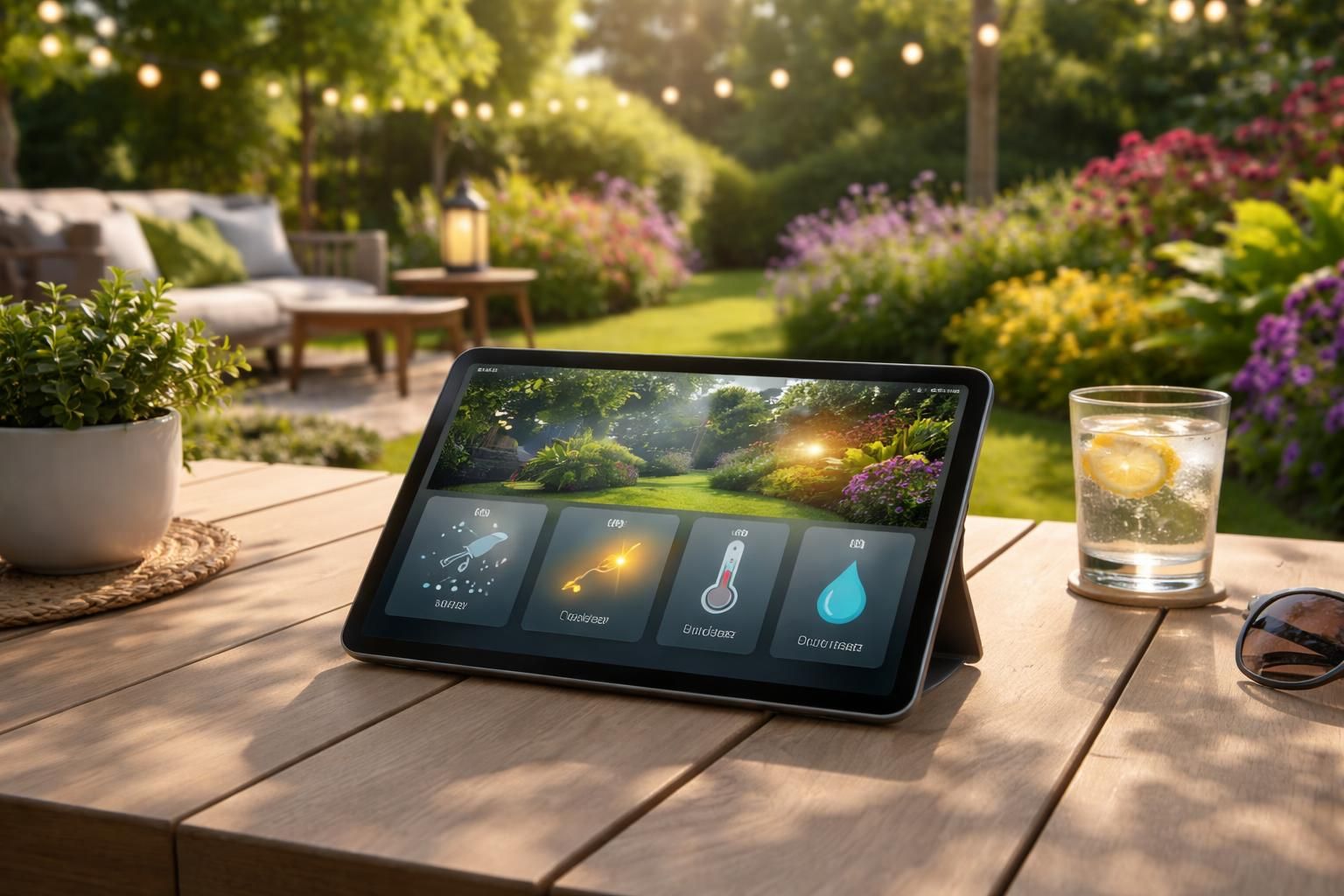découvrez la galaxy tab, la tablette samsung idéale pour piloter votre domotique en extérieur et gérer votre terrasse en toute simplicité.
