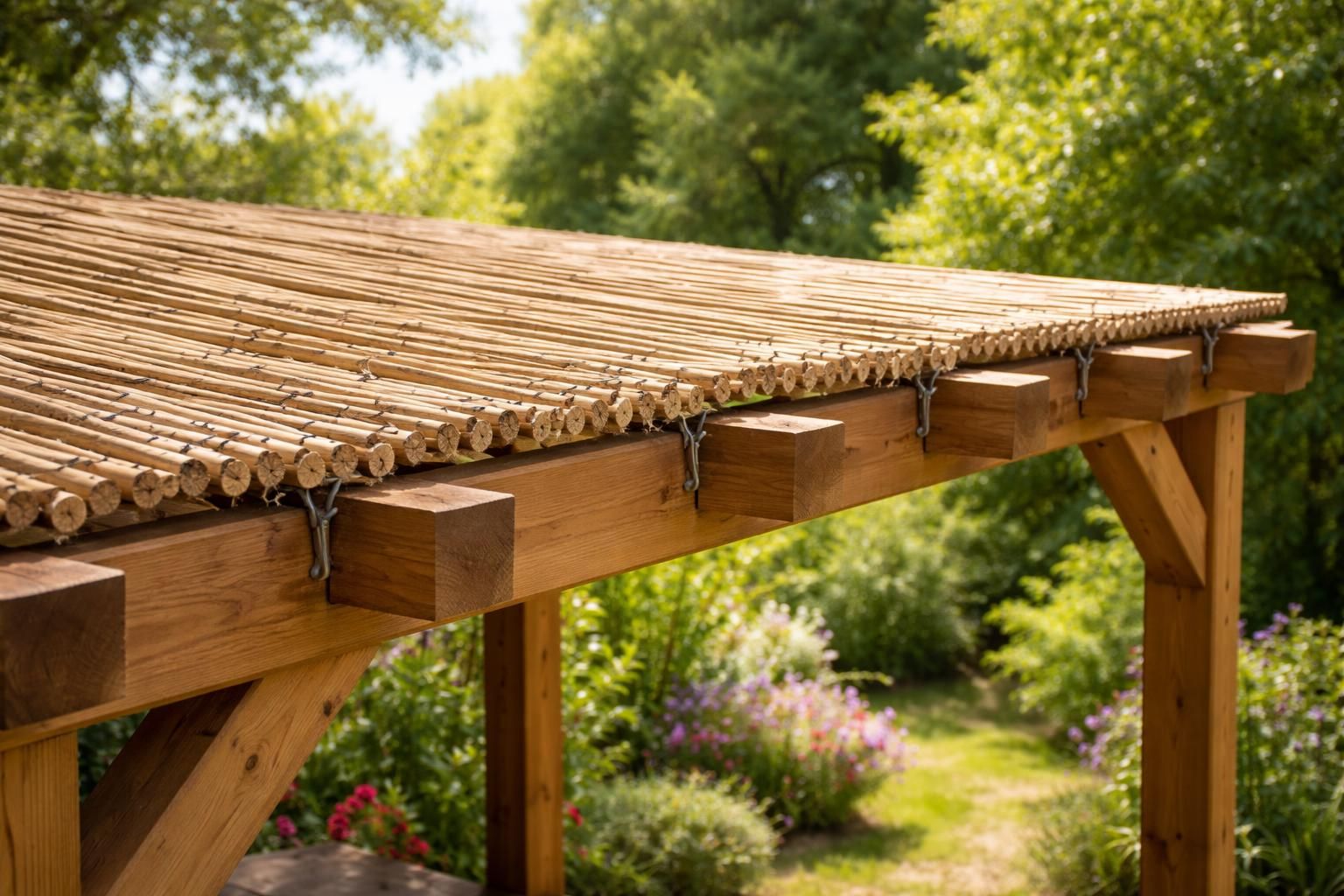 découvrez nos conseils pratiques pour fixer une canisse sur votre pergola en toute sécurité, et profitez d'un espace extérieur abrité et esthétique.