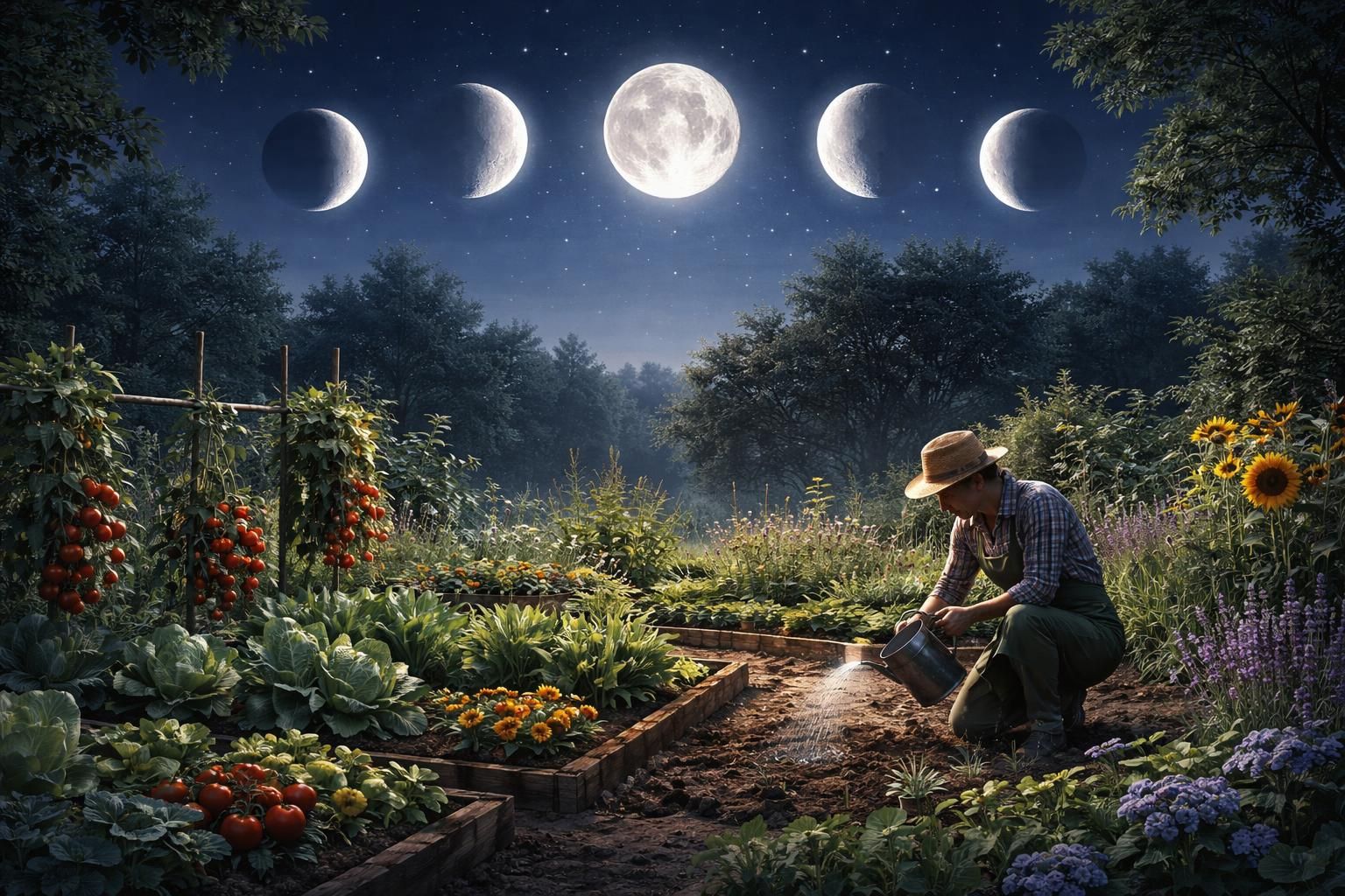 découvrez comment utiliser le cycle lunaire pour optimiser vos plantations et cultiver un jardin en harmonie avec les phases de la lune.
