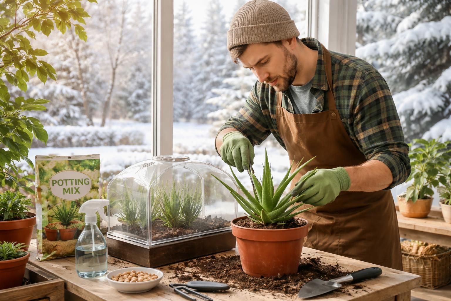 découvrez comment protéger et entretenir votre aloe vera pendant l'hiver grâce à notre guide complet pour réussir l'hivernage de cette plante exotique.