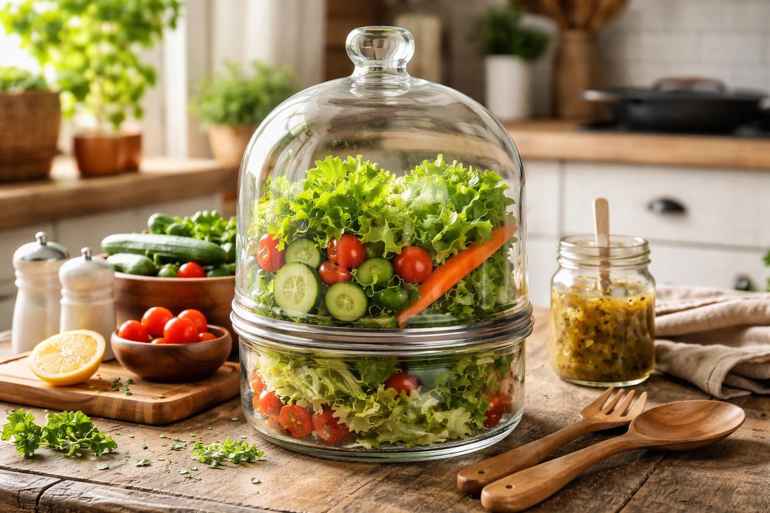 découvrez les avantages d'une cloche à salade faite maison : fraîcheur garantie, économie et personnalisation pour des salades savoureuses et croquantes.